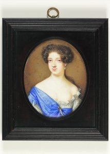 メアリー・オブライアンという女性、キルデア伯爵夫人（水彩・ベラム 作： Nicholas Dixon