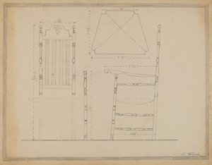 椅子の図面 作： Nicholas Gorid