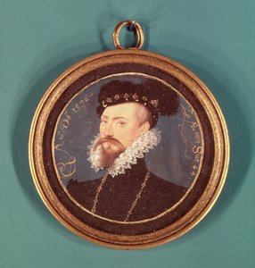 ロバート・ダドリー、レスター伯爵（1532-88年頃）1576 作： Nicholas Hilliard