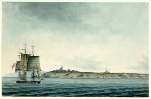 英国沿岸を航行する6流HM船 作： Nicholas Pocock