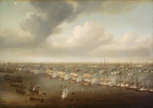 1801年4月2日、コペンハーゲンの戦い 作： Nicholas Pocock