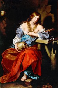 マリー・マドレーヌ - マグダラのマリア」レニエリ（レニエ）、ニッコロ（1590年頃～1667年）作。油彩・キャンバス、1655年頃サイズ：185x123.5cm美術史博物館（ウィーン 作： Nicholas Renieri