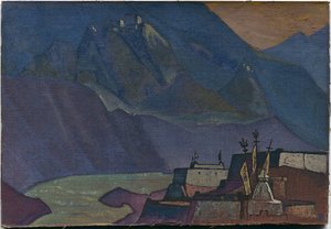 チャンドラ川、1932年 作： Nicholas Roerich