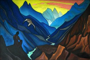 マスターの命令」、1947年。 作： Nicholas Roerich