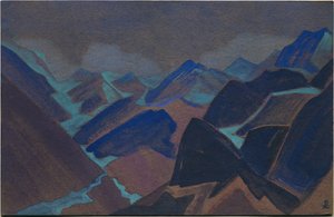 ラフルの氷河、1936 作： Nicholas Roerich