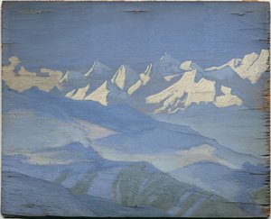 ヒマラヤ、1928 作： Nicholas Roerich