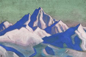 ヒマラヤ、1943年。 作： Nicholas Roerich