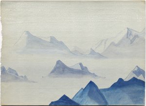 ヒマラヤ、アルバムリーフ、1933-34 作： Nicholas Roerich