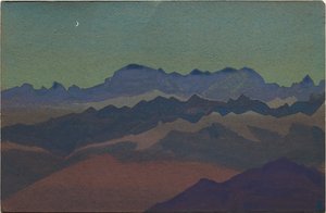 ヒマラヤ、1936年サンダクフ近郊 作： Nicholas Roerich