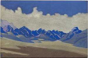 カラコルム、トルキスタンへの道、1936 作： Nicholas Roerich