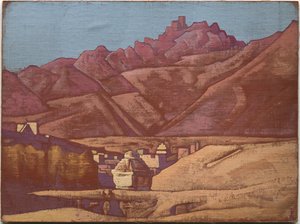 レー、ラダック、1925年 作： Nicholas Roerich