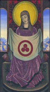 マドンナオリフラマ、1932年 作： Nicholas Roerich