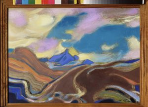 マグディ。 Oeuvre de Svyatoslav Nikolayevich Roerich (1904-1993)、tempera et huile sr tsarton 作： Nicholas Roerich