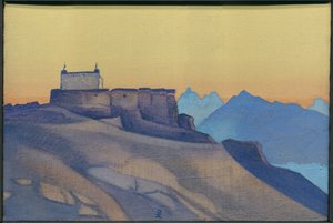 修道院、シス、1932 作： Nicholas Roerich