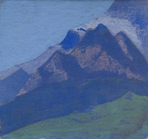 山岳研究、1929年頃 作： Nicholas Roerich