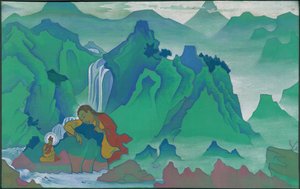パドマ・サンバヴァ、「東の旗手」シリーズ、1924 作： Nicholas Roerich