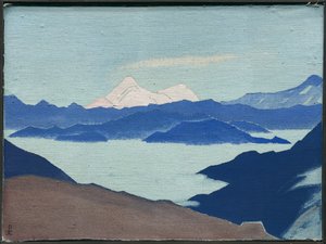 神聖なヒマラヤ、1933 作： Nicholas Roerich