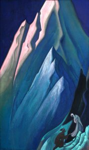 リードする彼女」、1944年。 作： Nicholas Roerich