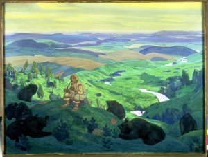 先祖、1912 作： Nicholas Roerich