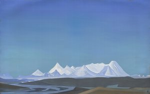 タングラの最も偉大な聖地、1932年 作： Nicholas Roerich