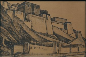 聖地、「チベットの道」シリーズ、1924 作： Nicholas Roerich