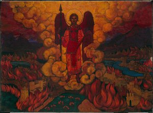 最後の天使、1912 作： Nicholas Roerich