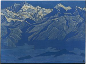 範囲、「ヒマラヤ」シリーズ、1924 作： Nicholas Roerich