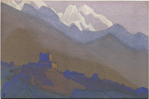 チベット、ヒマラヤ、1936 作： Nicholas Roerich
