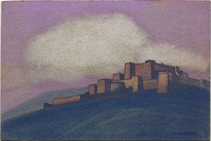 チベット要塞、1936 作： Nicholas Roerich