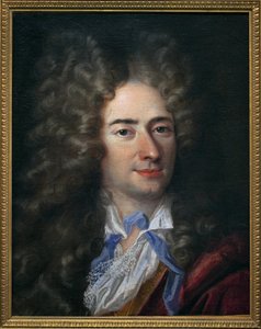 作家で道徳家のジャン・ド・ラ・ブリュイエール（ラブリュイエール）（1645-1696）の肖像。ニコラ・ド・ラルジリエール（1656-1746）の作品とされています。油彩・キャンバス、1690年頃。カンペール美術館。 作： Nicholas de (attr. to) Largilliere