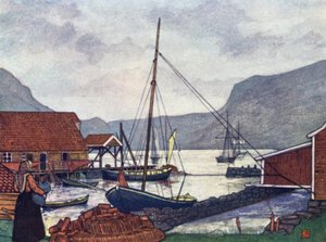 ノルウェーモルデン(カラーリトグラフ)