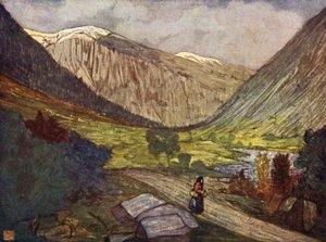 ノルウェー：Gjoraの山と川 作： Nico Jungman