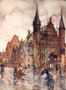 ハーグのビネンホフ、1904 作： Nico Jungman