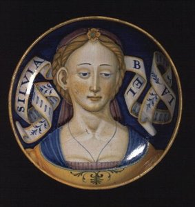 ベルドンネシリーズのマジョリカカップ、1525年 作： Nicolò Pellipario