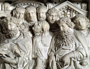 寺院へのイエスの提示（Presentation of Jesus to the Temple） 詳細 ニコラ・ピサーノ（1215/20-1278/84）が実現した椅子（大理石の説教壇） 1260年 ピサの聖ヨハネ（Battistero san Giovanni di Pisa）、イタリア 作： Nicola Pisano