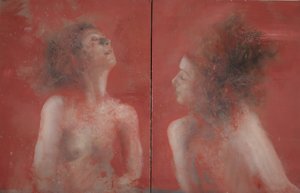 対話、2015年（キャンバスに油彩） 作： Nicola Pucci