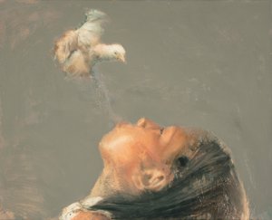 フライング・レッスンIII 2017年（キャンバスに油彩） 作： Nicola Pucci