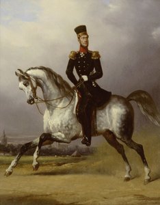 オランダ王ウィリアム 2 世の騎馬像