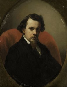 チャールズ・アンリ・ヨーゼフ・ライカーの肖像、画家 作： Nicolaas Pieneman (signed by artist)