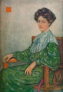 J.モルトウッド夫人の肖像、c1892-1906、1906-7 作： Nicolaas Wilhelm Jungmann