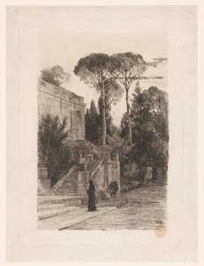 庭園のある記念碑的な建物 作： Nicolaas van der Waay