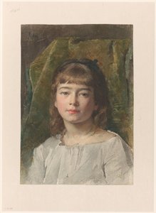 見知らぬ少女の肖像 作： Nicolaas van der Waay