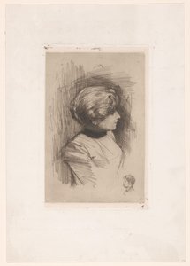 見知らぬ女性の肖像 作： Nicolaas van der Waay