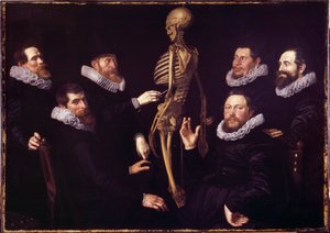 博士の解剖学のレッスン。 Sebastiaen Egbertszデフライ 作： Nicolaes  Eliasz