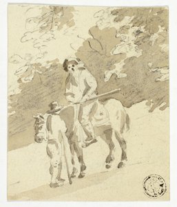 馬上の男と徒歩の男の会話 作： Nicolaes Berchem