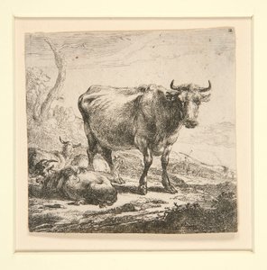 ミルクメイドと牛のセット 作： Nicolaes Berchem