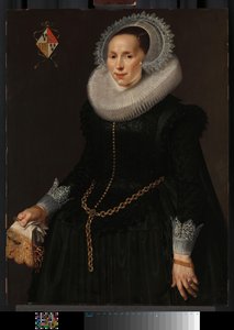 市長ヨハンナの肖像 (c. 1601-60) 作： Nicolaes Eliasz Pickenoy