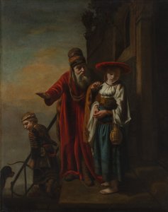 ハガルとイシュマエルを解雇するアブラハム、1653年。 作： Nicolaes Maes