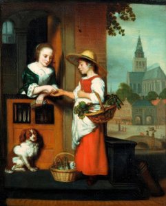 野菜売り 作： Nicolaes Maes