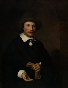 男の肖像 作： Nicolaes Maes